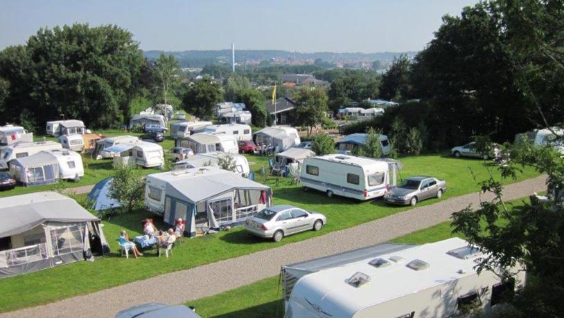 Campingwagen bei Aabenraa City Camping