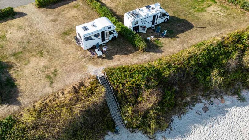 Autocamper bei Drejby Strand Camping