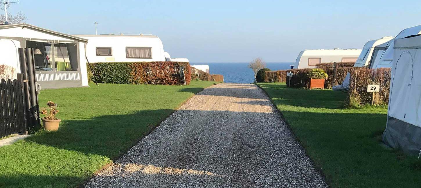 Aussicht übers Wasser von Gaasevig Camping