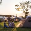 Gemütliches Camping im Sonnenschein bei Gammelbro Camping